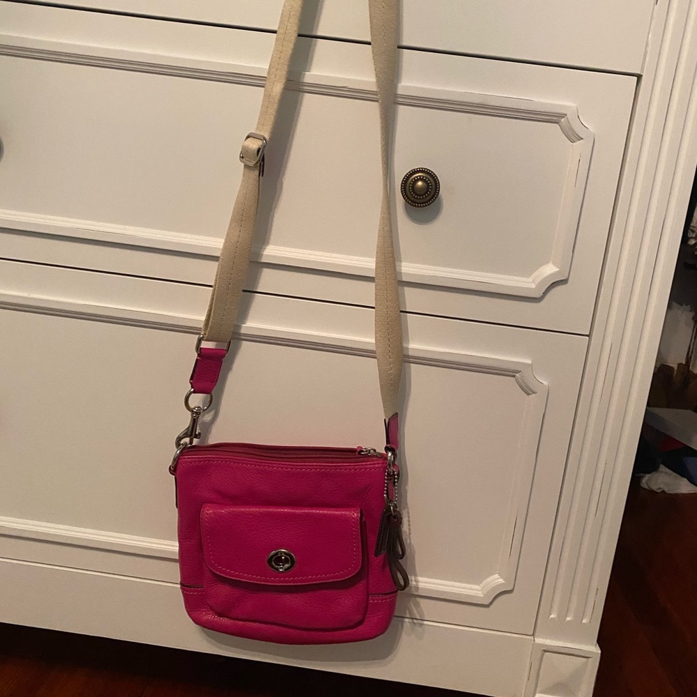 Magenta Coach Cross Body